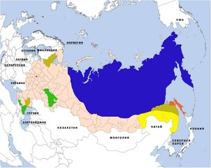 Карта расчленения России